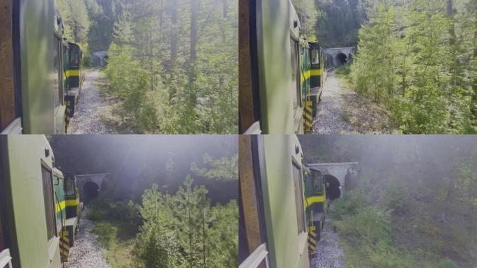 乘坐古老的火车穿越大自然