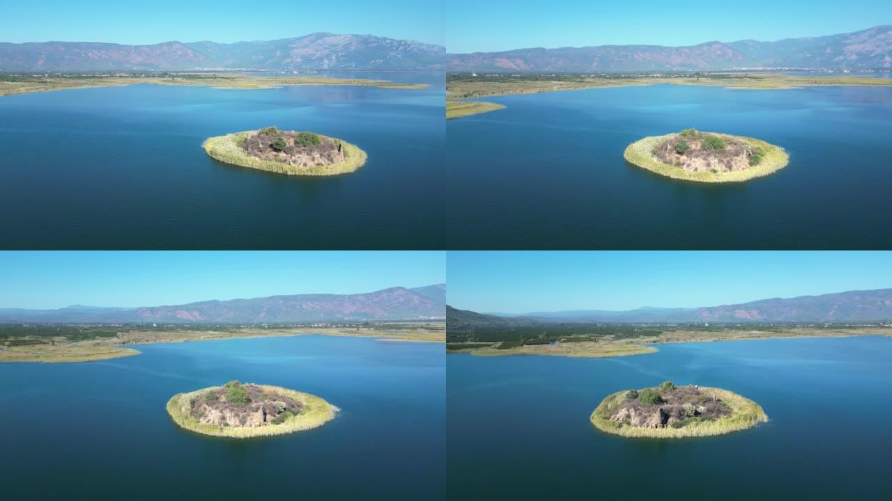 Ancient Roman Prison Island in Köyceğiz Lake