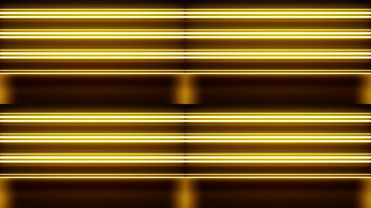 闪烁条纹霓虹黄光舞台地板背景VJ循环