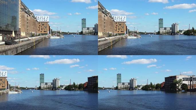 柏林的河堤。德国。