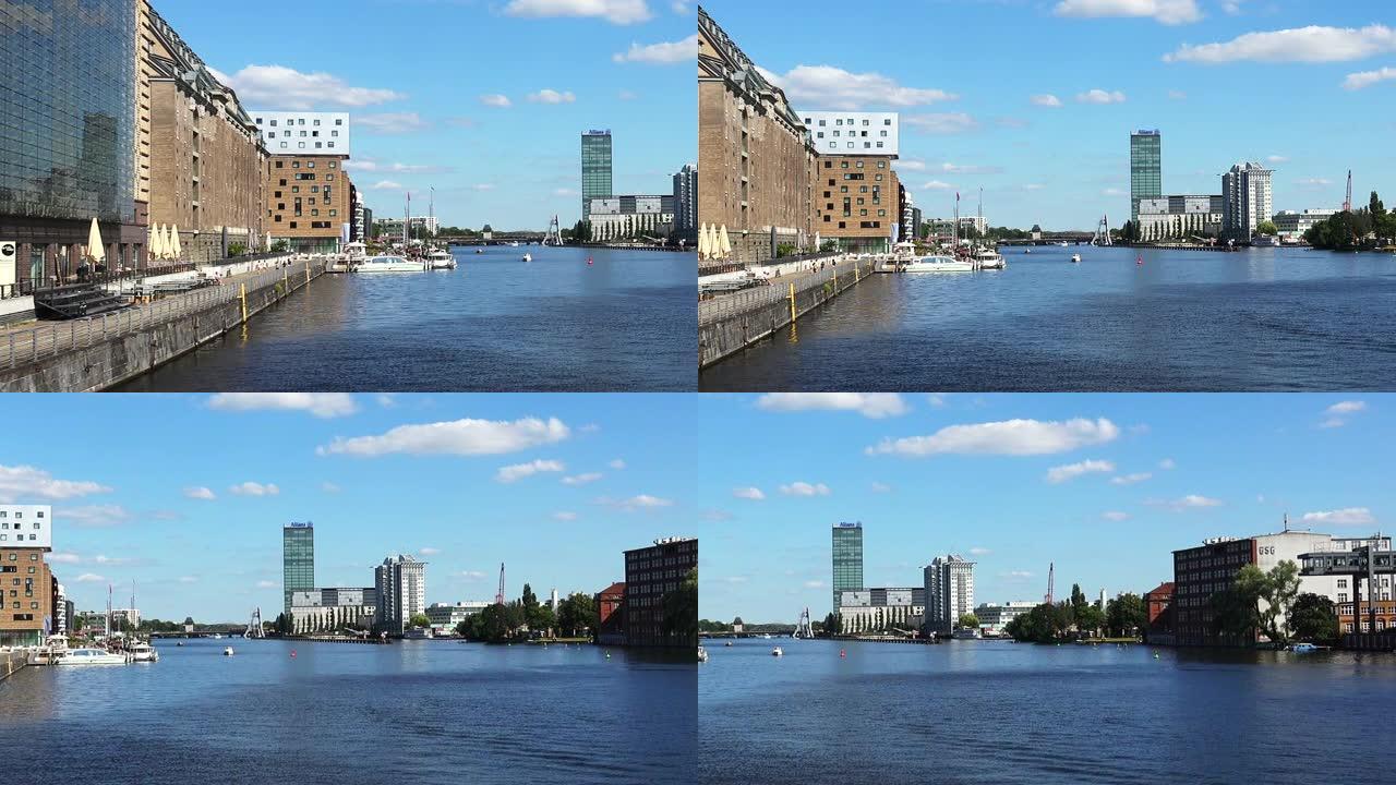 柏林的河堤。德国。