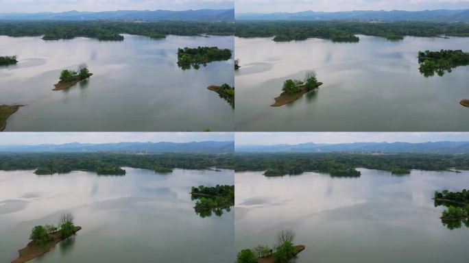 优美的湖面空景