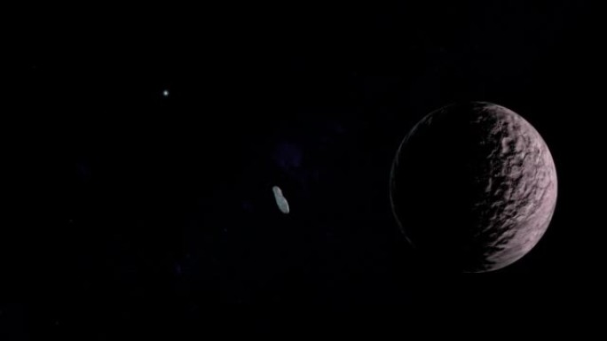 Oumuamua，星际天体，在共工矮行星附近运行
