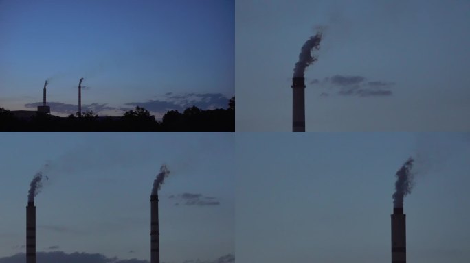 烟筒 电厂 污染 大气污染 黑烟 气体