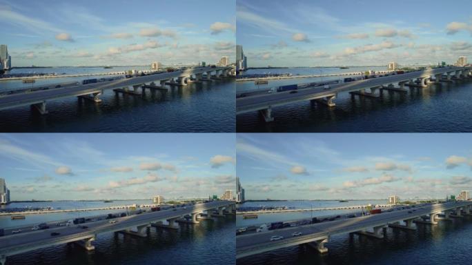 迈阿密的麦克阿瑟铜锣桥