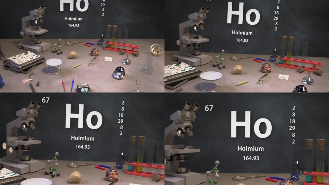 元素67 Ho元素周期表信息图