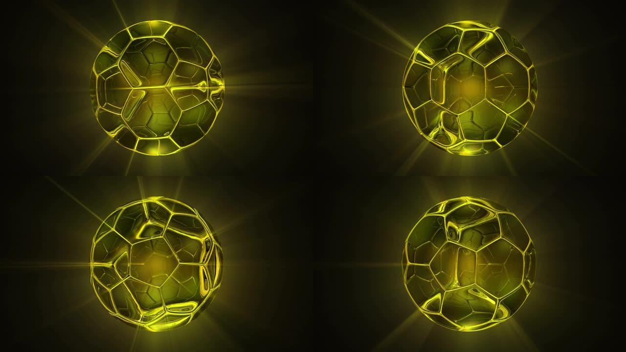 玻璃足球，足球4k循环
