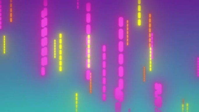 五彩亮点赛博朋克80年代移动竖线，位移虹彩背景。