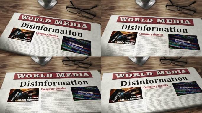桌上的虚假信息，操纵和宣传报纸