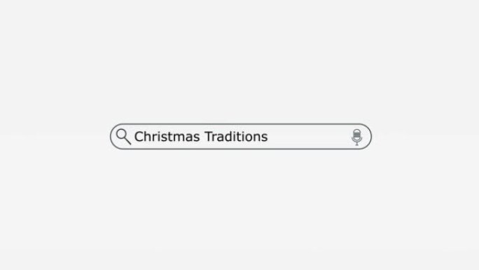 数字屏幕股票视频搜索引擎栏中输入的圣诞节传统