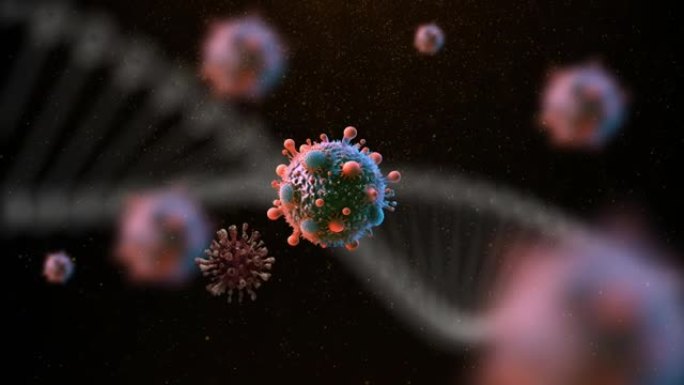t细胞杀伤癌细胞，免疫治疗概念，t细胞和记忆B细胞免疫系统概念