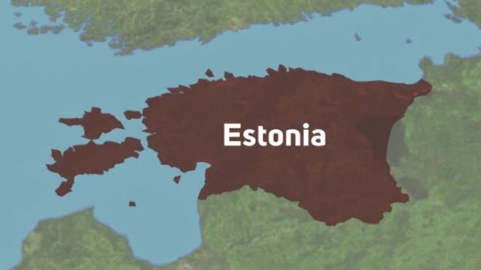 爱沙尼亚用文字放大世界地图