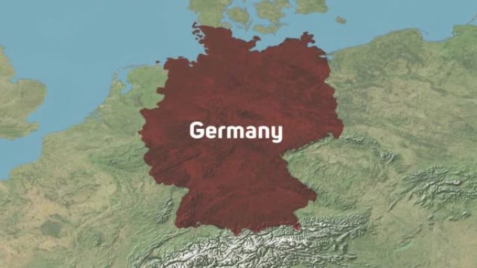德国用文字放大世界地图