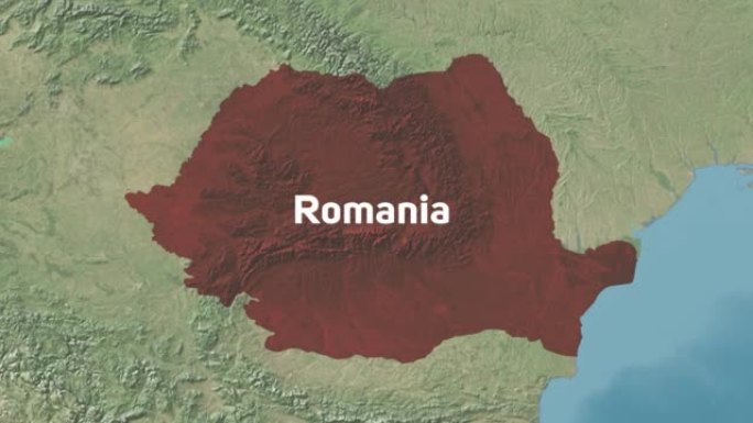 罗马尼亚用文字放大世界地图