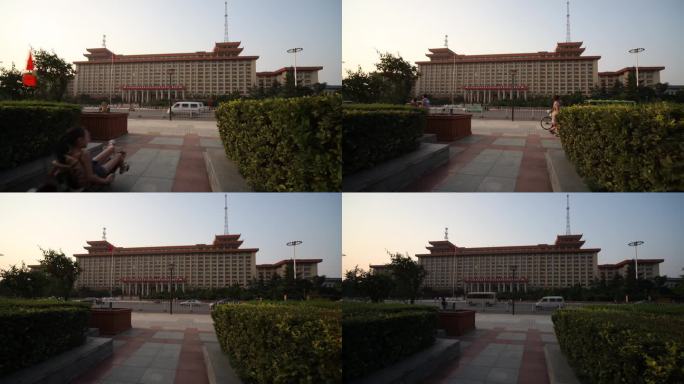 陕西省政府大楼户外延时拍摄
