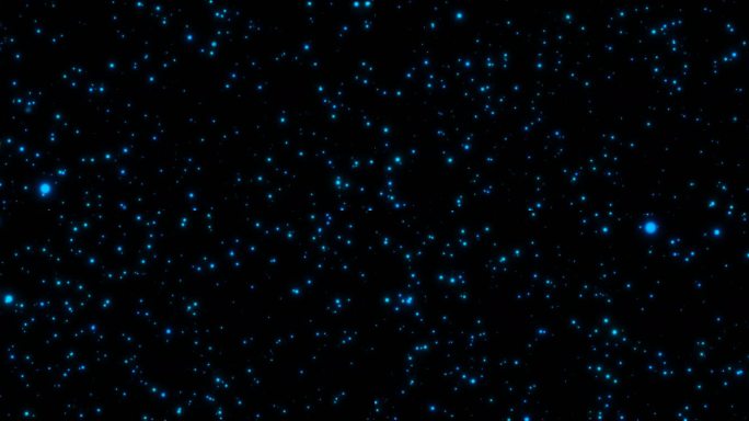 蓝色星空粒子闪烁光斑光点循环带通道