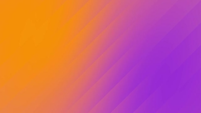 靛紫色日落和鲜艳的橙色斜线渐变运动背景循环。移动的彩色斜条纹模糊动画。柔和的颜色转换。唤起积极的沉思