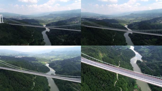 中国云南省腾冲县龙江大桥。