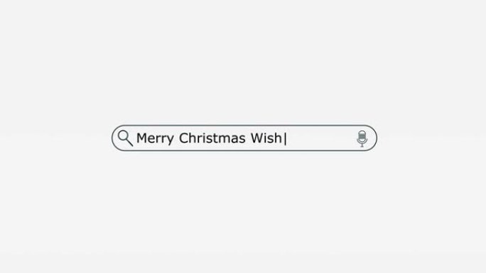 数字屏幕股票视频搜索引擎栏中输入的圣诞快乐愿望