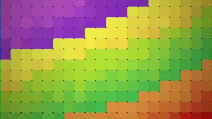 变换几何点缀80年代优雅的彩虹色背景。