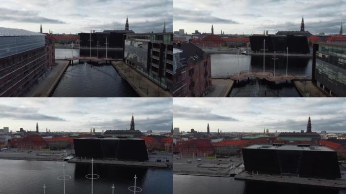 无人机向丹麦哥本哈根的环形桥射击