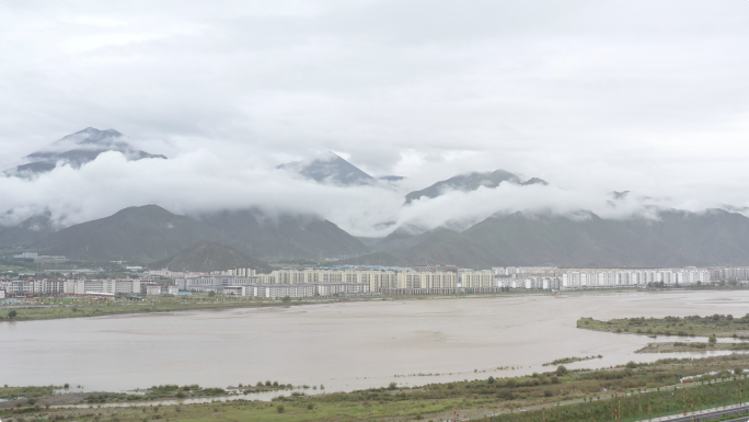 拉萨湿地 拉萨河流