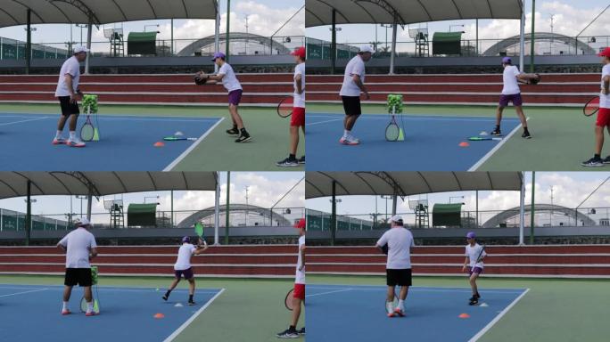 儿童加强肩膀和伸展网球