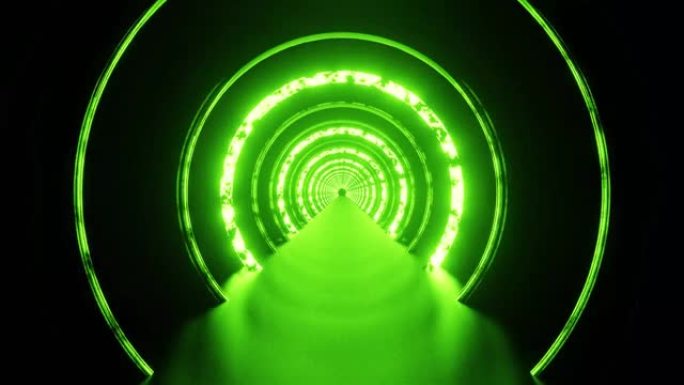 绿色酸性环形隧道VJ环路背景