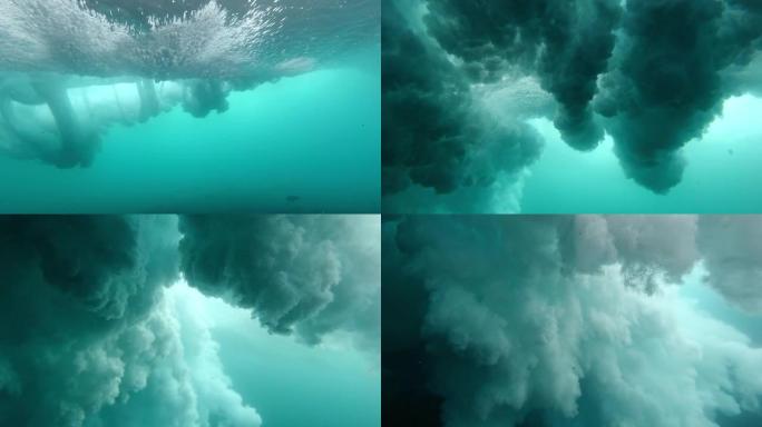 海洋中湍流破碎波的水下经验