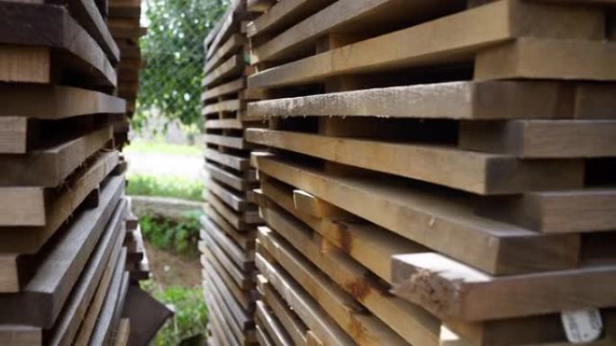堆叠的橡木史蒂夫木头工厂木头堆叠木材