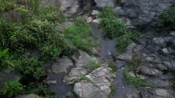 香港银矿的瀑布