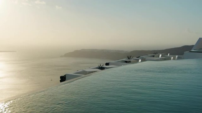 希腊圣托里尼岛Imerovigli带无限泳池的酒店