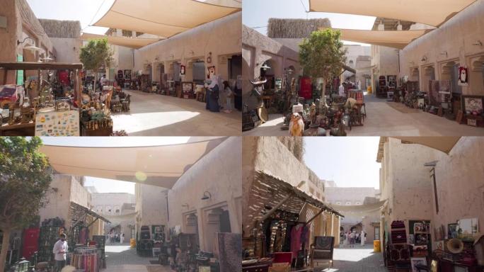 迪拜老城区的传统市场