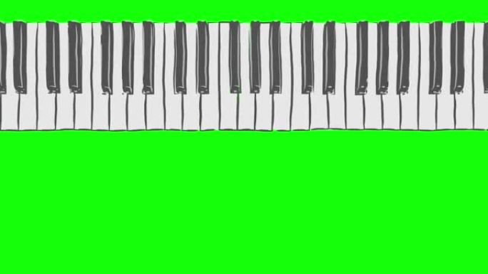 钢琴循环动画风格图案D