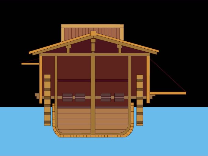 古代车船的原理动画带通道