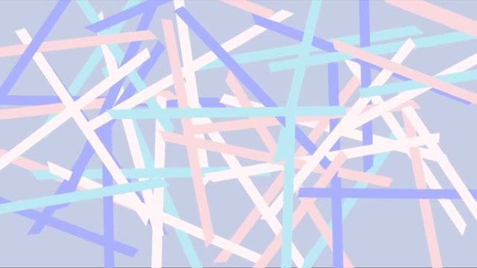 灰色蓝色光抽象背景与纸线。几何条纹动画