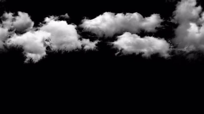 在透明背景上移动云的时间流逝，Alpha通道，在时间轴上拖放，非常适合天空，自然，景观，查看场景