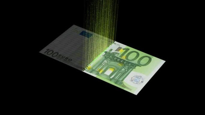 欧元纸币转移或加密货币挖掘与阿尔法通道