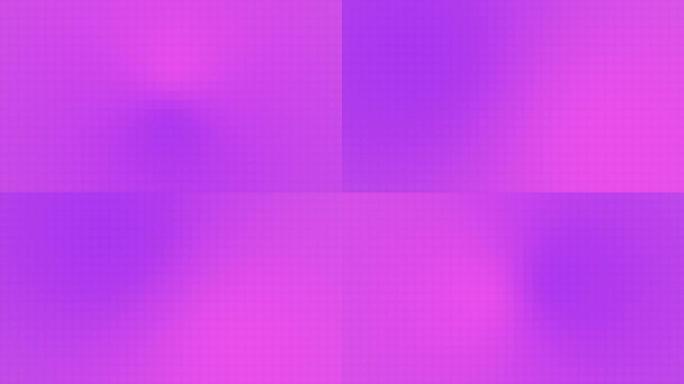 洋红色流和Magento像素化渐变运动背景循环。紫罗兰紫色移动像素彩色模糊动画。柔和的颜色单元格正方