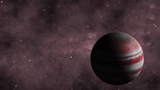太空星系上的旋转现实3d朱庇特行星