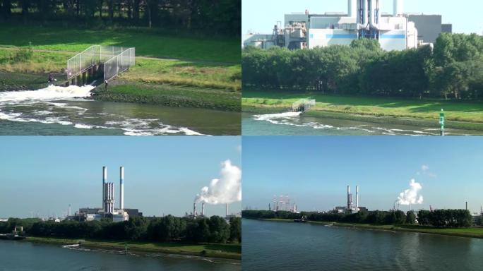 荷兰，鹿特丹-Maasvlakte工业区的污染。2012年6月21日