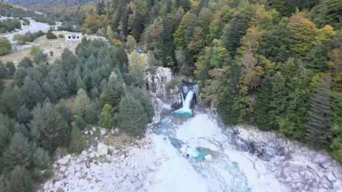 南欧范旅行无人机剪辑: 比利牛斯山脉、阿拉贡/韦斯卡、诺格拉·里巴戈尔萨纳河