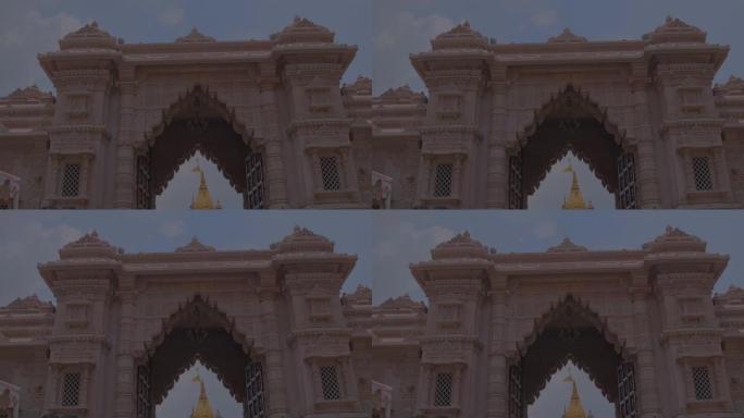 在瓦拉纳西的新走廊进入kashi vishwanath寺庙