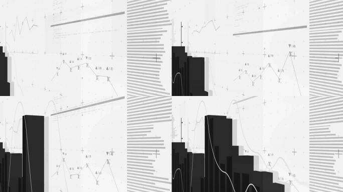 白底金融数据处理动画