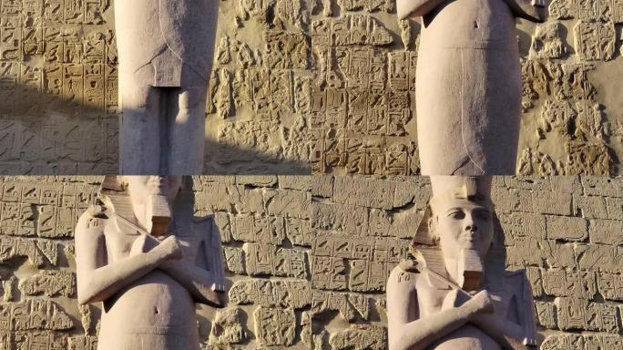 位于埃及古底比斯卢克索的卢克索神庙。