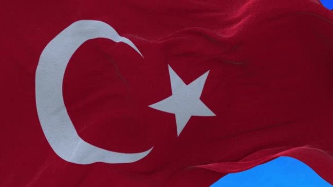 无缝的土耳其国旗。