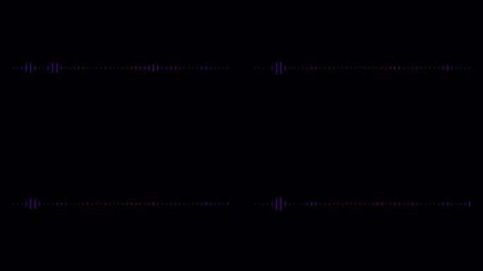 具有alpha通道的数字音频频谱波效果