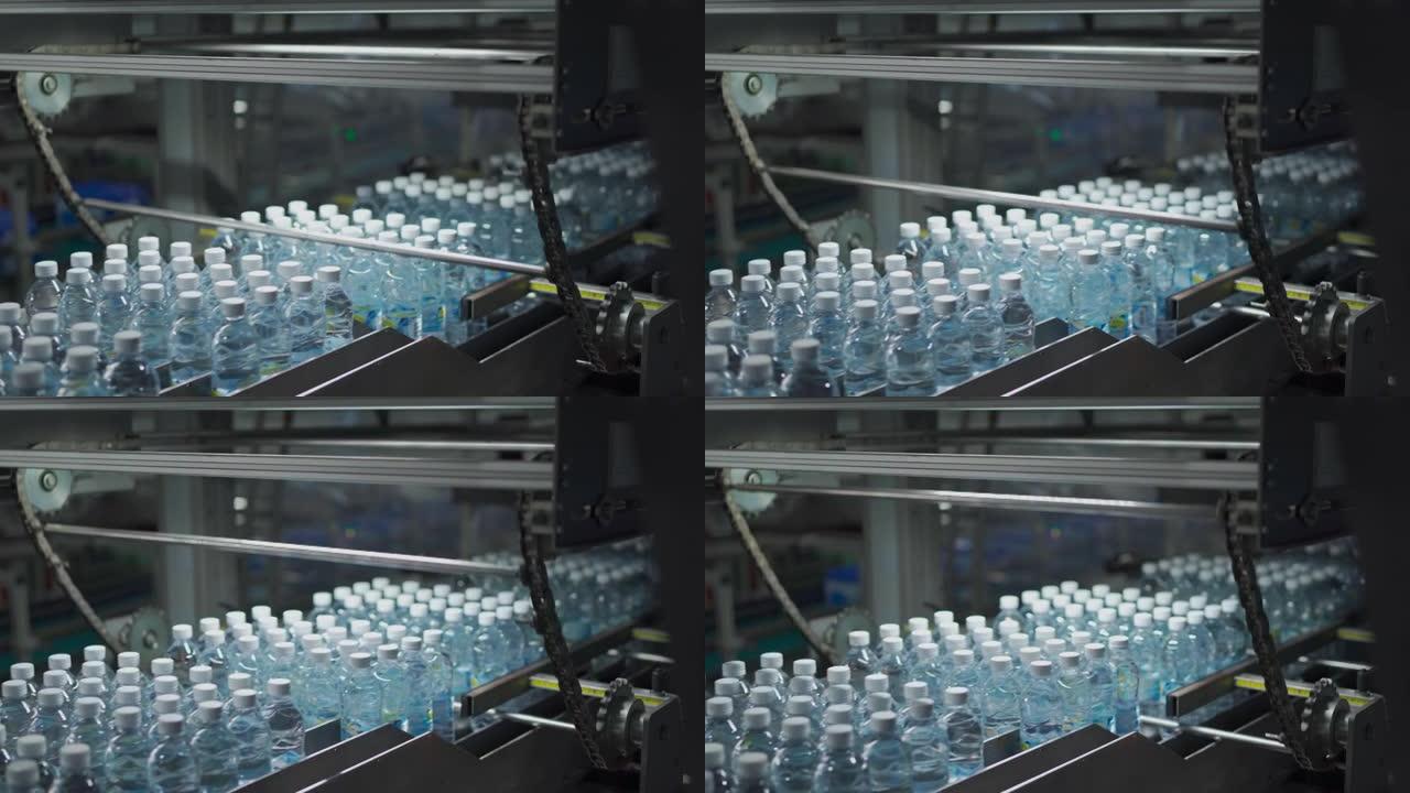 矿泉水厂生产线水瓶贴标工艺在整理