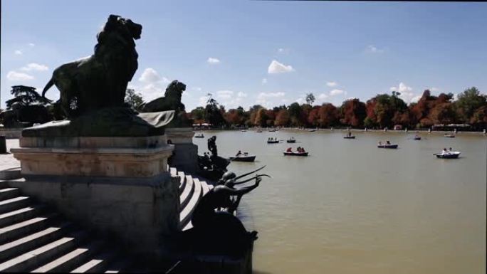 西班牙马德里的Parque del Buen Retiro