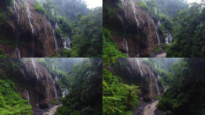 爪哇的Tumpak Sewu瀑布